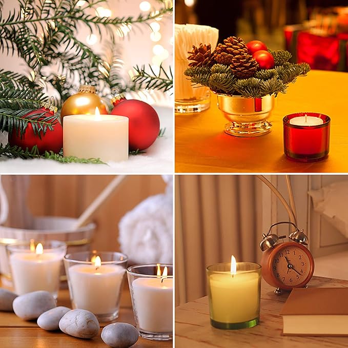 SANNIX 400PCS Candle Wick Stickers, Double-Sided Heat Resistant Stickers for Candle Making
