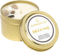 Luxury Candle Tin, 4 OZ, Defense - Smoky Quartz Crystal Infused - Scents of Frankincense, Neroli, & Sage - Detoxify, Ground, & Fortify - Coconut Wax Blend, Essential Oils, Dr. Developed