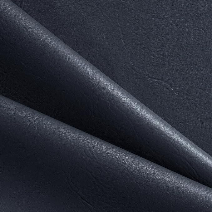 Ottertex Vinyl Fabric Faux Leather Pleather Upholstery 54" Wide by The Yard (1 Yard, Midnight Blue)