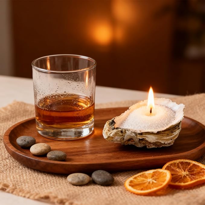 Whisky Scented White Pearled Candle 18oz Luxury Sand Candle Granulated Wax - 30 Cotton Wicks – Wax for Candle Making Decorative Candles Smooth and Clean Burning Lasts up to 120 Hours