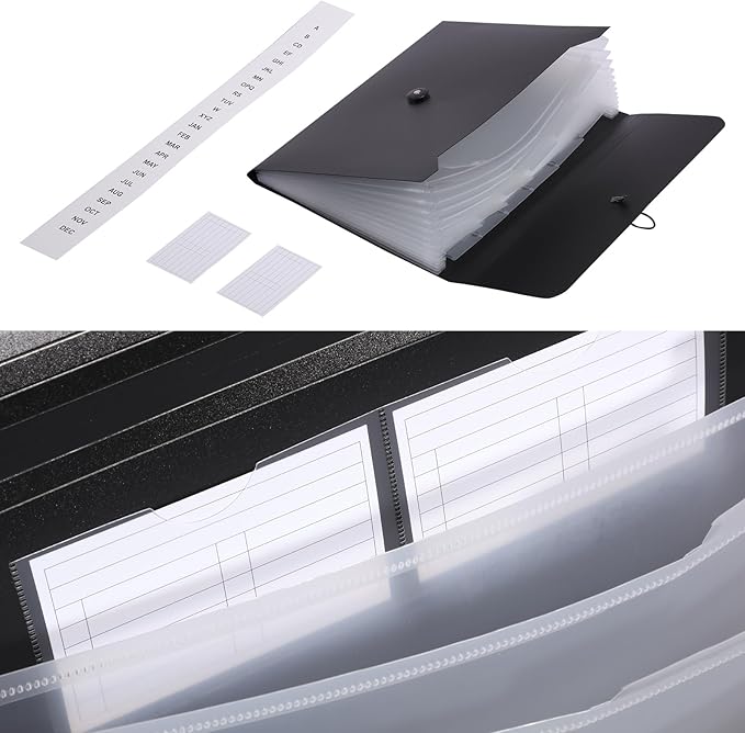 Accordion File Organizer,Expanding File Folder Important Document Organizer