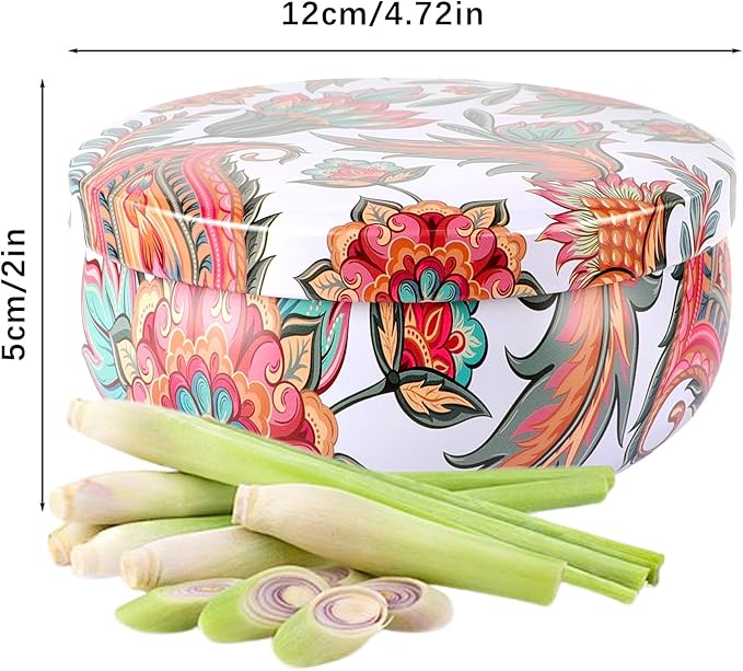 Summer Citronella Scented 3 Wick Candle, Soy Wax Candle for Indoor & Outdoor Use, Boho Floral Decorative Candle for Home,BBQ, Patio and Balcony Decor.