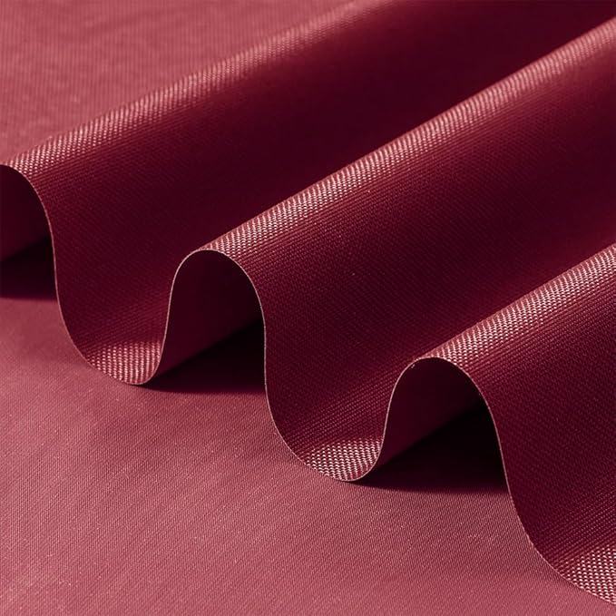 600D Outdoor Waterproof Fabric by The Yard - 59" Wide Burgundy Nylon Fabric for Furniture Covers, Outdoor Chair Cushions, Awnings - DIY Sewing Material (5 Yard)