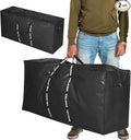 66 Gallon Extra Large Storage Bags 2 Pack – Black XXL Heavy Duty Waterproof Moving Tote Bags for College Dorm, Travel, Clothes & Bedding Foldable Zippered Duffle with Handles