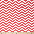 Printed Canvas Fabric Waterproof Outdoor 60" Wide 600 Denier Sold by The Yard (Zig Zag Red)