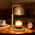 Candle Warmer Lamp Adjustable Height, Flameless 4-Level Dimmable Wax Melt Warmer for Jar Candles with 2 Bulbs, House Warming Gifts, Multiple Colors, Safe Home Use(Sky Gray)