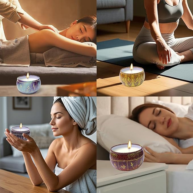 Zodiac Scented Candles Gift Set, 12 Pack Travel Size Soy Wax Aromatherapy Candles with Essential Oils, Astrology Constellation Candle Set for Birthday, Valentine's Day, Relaxation, Home Decor