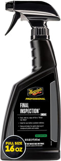 Meguiar's Professional Final Inspection M3416 - Detailer Spray for Removing Light Dust, Contaminants, Smudges and Finger Prints, Car Detailer Spray Effective as a Clay Bar Lubricant, 16 Oz