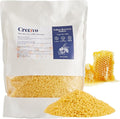 Crenovo Yellow Beeswax Pellets 5 LB, 100% Pure Natural Triple Filtered Beeswax for Candle Making, DIY Lip Balm and Skin Care, Cosmetic Grade Beeswax for Lotion, Soap, Body and Hair Care DIY Creams