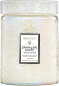 Voluspa Sparkling Cuvee,Large Candle Jar,18 Ounce,100 Hour Burn Time, Coconut Wax for Clean Burning, Handcrafted in the USA