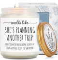 Best Travel Candle Gifts for Women, Smells Like Shes Planning Another Trip, Unique Candles for People Who Like Travel, International Traveler Planner Vacation Retirement Candles Gift Idea-32