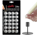 NJAO HOO Candle Sticky Dots Candle Adhesive Taper Candle Accessories Candle Wax Dots Round Double Sided Adhesive Small Candle Accessories(24 Dots)