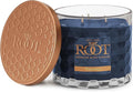 Root Candles Scented Candles Honeycomb Beeswax Blend Premium Handcrafted Candle, 12-Ounce 3-Wick, Waterline