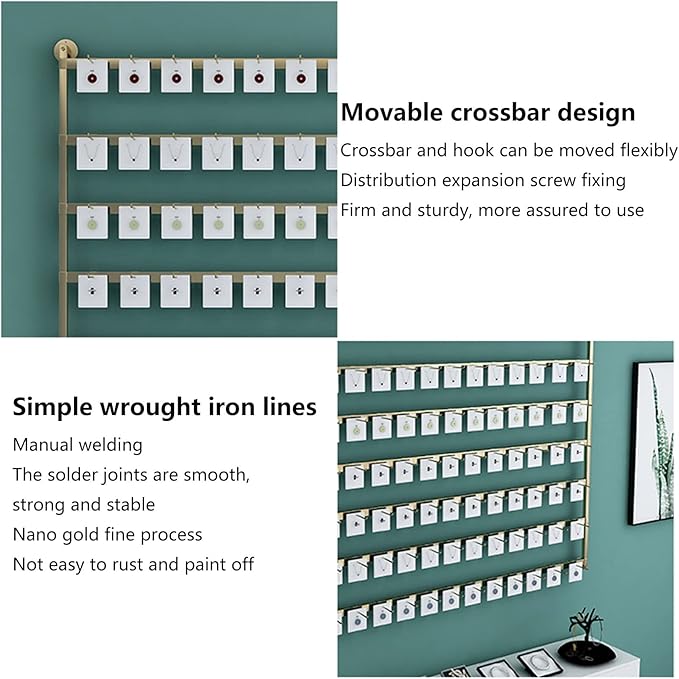Multi-Functional Wall Mounted Organizer - Space-Saving Storage Solution for Jewelry, Accessories, and Small Items in Closet or Room