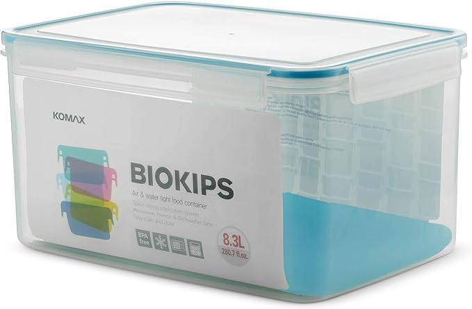 Komax Biokips Large Food Storage Containers, 35 Cup Food Storage Bins with Lids, BPA Free Airtight Food Containers for Kitchen Organization, Kitchen Storage Containers for Bread, Rice & More (280 oz)