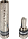 Havdallah Set for Travel Yair Emanuel Hammered Nickel Designed with Colored Rings (Black Rings)