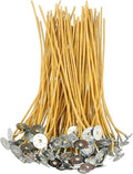 100pcs/6in Beeswax Candle Wicks - Hemp Wick, Slow Burning, Pre-Waxed, 2mm Diameter