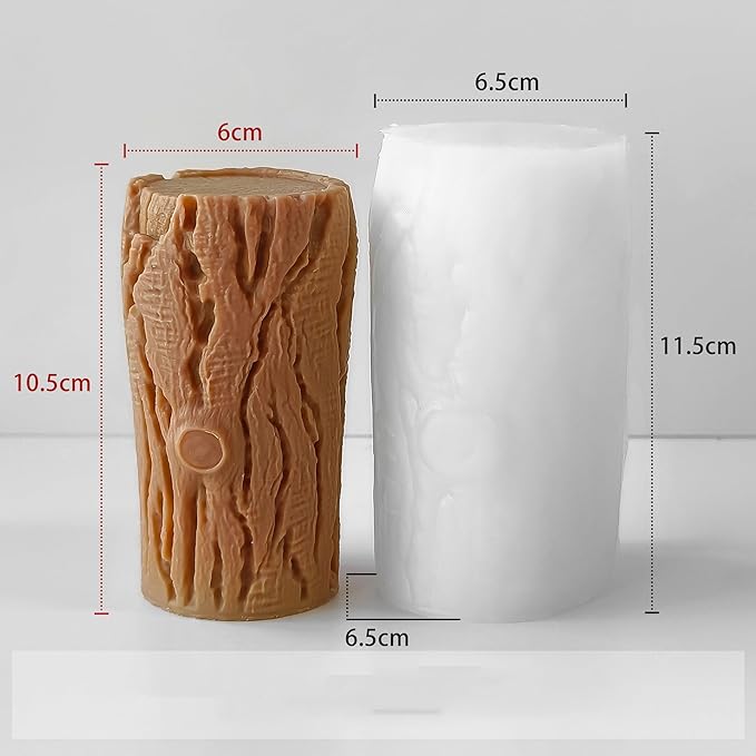 Pillar Tree Resin Mold - Resin Casting Silicone Molds for Home Decor & Candle Making Wave Spiral Mold