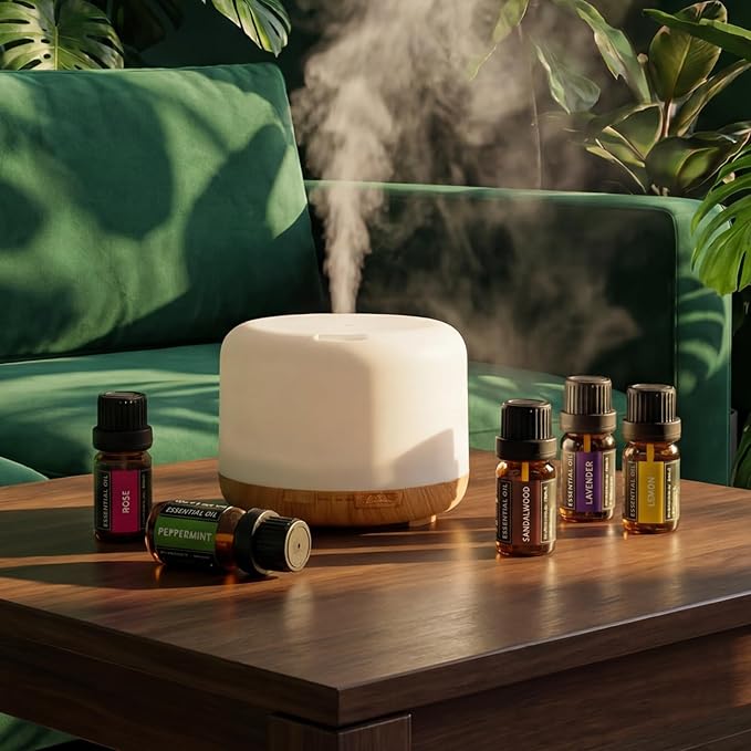 SACATR 60 Bottles Premium Essential Oils Set - Natural Essential Oils for Diffuser, Humidifier, Candle and Soap Making（60x5 ML）