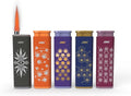MK Wind Proof Jet Flame Lighters, 5PCS Striking Design, Ideal as Lighters for BBQ, Camping, Outdoor use, utane Refillable Wind-Resistant Flame,(Connection-5PC)