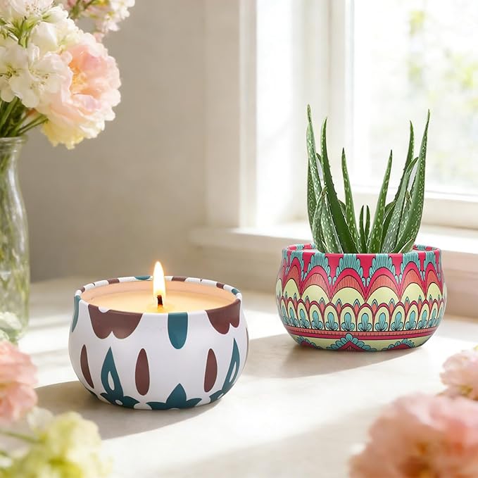 Scented Candles Gift Set, 12 Pack Home Fragrance - 300 Hour Long-Lasting Soy Wax, Lead-Free Cotton Wicks Aromatherapy Candles Gifts for Women, Candle Gifts for Birthday Mother's Day