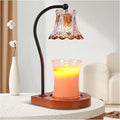 Candle Warmer Lamp with Timer,Dimmable Electric Fragrance Wax Warmer,Elegant Home Decor Melt Warming Heater As Best Gift for Jar Candle Lovers,Friends Use in Bedroom(Brown-C)