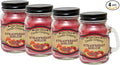Strawberry Melon Scented Mini Mason Jar Candle by Our Own Candle Company, 3.5 Ounce (4 Pack)