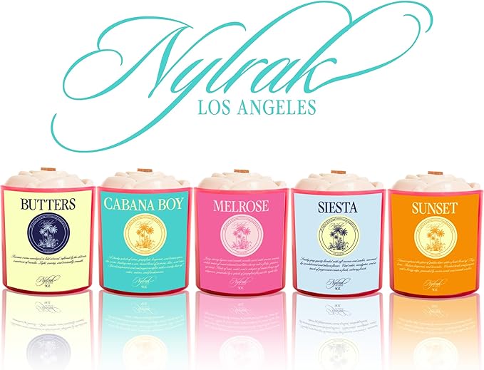Body Oil Massage Candle | Melts into Skin Softening Warm Massage Oil - Natural Wood Wick - Soy & Coconut Wax – Sandalwood & Amber with Eucalyptus Notes – Self Care Gift (Siesta 14oz)