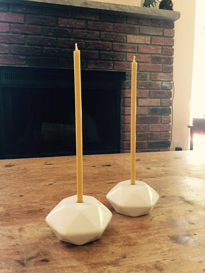 300 All Natural Décor 100% Pure Beeswax Taper Candles – Bulk, Tall (8 in), Unscented, Dripless, Smokeless, Slow Burning, Non Toxic, Honey Scent - for Home, Dinner, Cake, Prayer, Hanukkah, Christmas