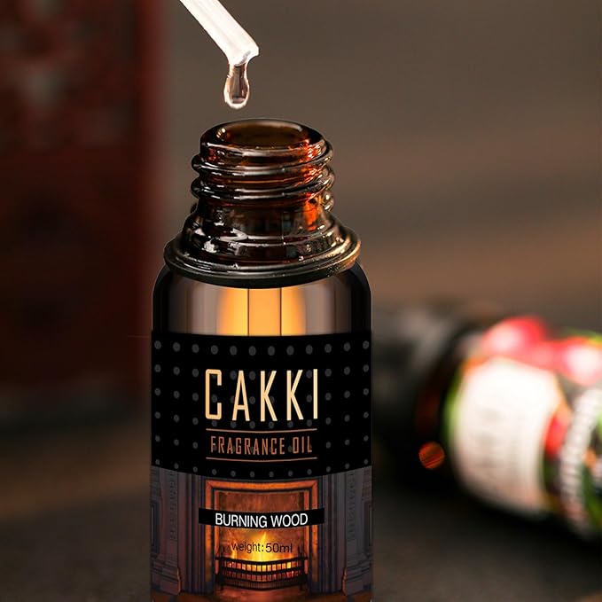 Essential Oils for Diffusers for Home, Scent-Burning Wood, Single Large Size 50ml, Cakki Fragrance Oils, for Candle Making, for Soap Making, Diffuser Oil Scents