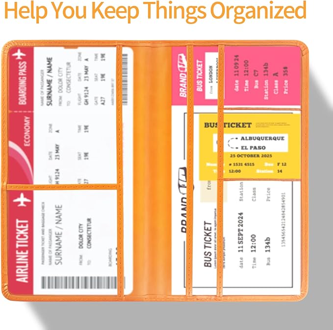 Car Registration and Insurance Card Holder - Leather Vehicle Glove Box Automobile Documents Paperwork Wallet Case Organizer for ID, Driver's License, Key Contact Information Cards - Men&Women