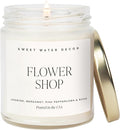 Sweet Water Decor Flower Shop Candle - Rose Scented Soy Jasmine, Bergamot, Rose Spring Candle - 100% Cotton Wick with 40 Hours Burn Time - Floral Scented Décor for Home