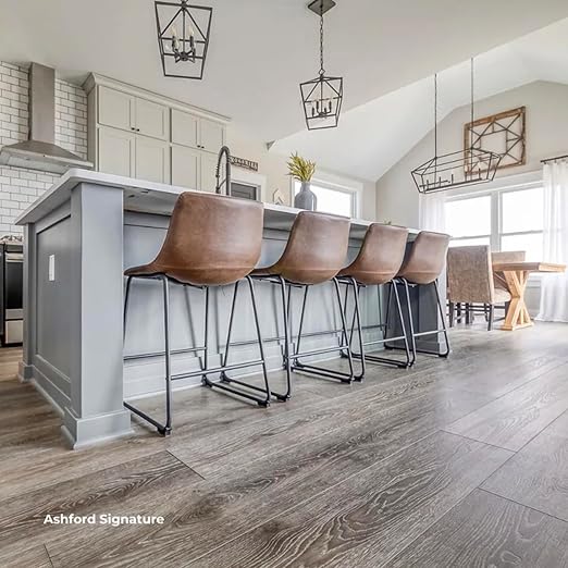 Flooret Luxury Vinyl Plank Flooring Wirebrushed Bestsellers Sample Kit | 6 Pieces of 12" Cut Samples from Real Planks | DIY Click Installation, 40 Mil Wear Layer, Waterproof and Scratch Resistant LVP