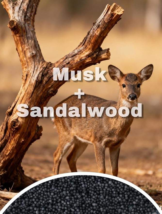 Monivi Candle Sand with Wicks 4.4lb Sand Wax Black Pearled Candle Wax Beads with Wood Decorative Bowl, 2 Fragrance Oils Musk Sandalwood Total up to 450Burn hours DIY Candle Making Kit Mothers Day Gift