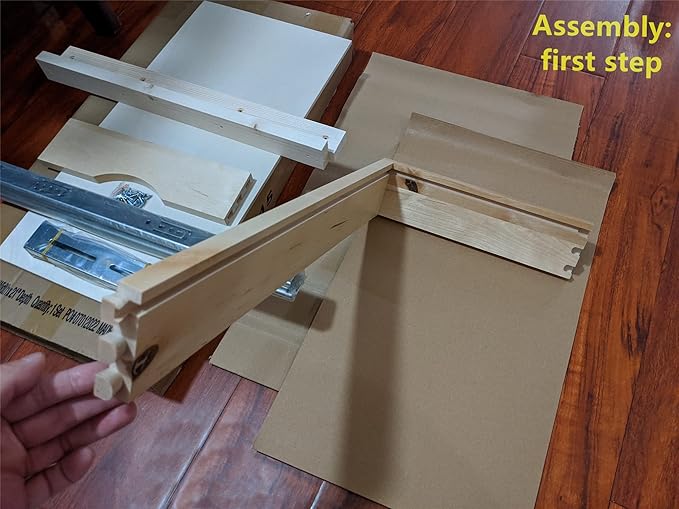 Elysian 11" Slide Out Cabinet Organizer for 15" Pantry, Solid Wood Dovetail Drawer, 21" Deep, Full Extension Side Mount Rails, Includes Spacers for Face Frame & Frameless