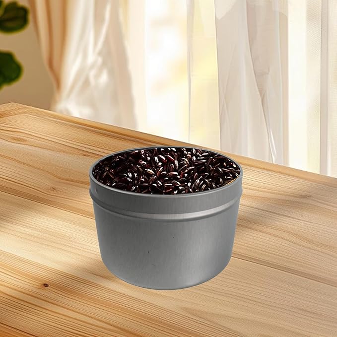 JAKOUE 4 pcs Candle Tins,8oz Metal Tins,Candle Containers for Candle Making,Arts Crafts,Storage Container,Storing Spices,80mm*60mm/3.15"*2.36"