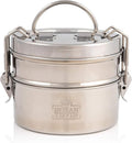 Indian-Tiffin 2 Tier Stainless Steel Large Tiffin Lunch Box
