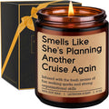 GSPY Cruising Candle, Cruise Gifts for Women - Funny Travel Gifts for Travelers, Cruise Lovers - Creative Traveling Ideas - Mothers Day, Birthday, Retirement Present for People Who Travel, Friend, Mom
