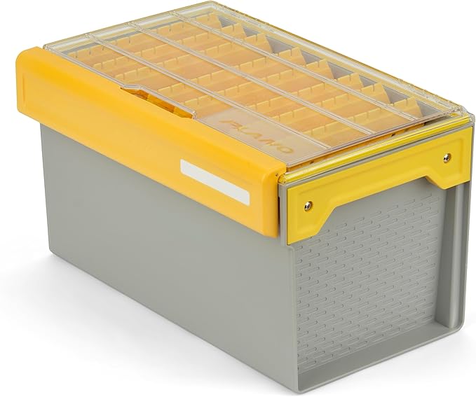 Plano EDGE Deep Hang Box, Stores 48 Crankbaits, with Rust-Preventive Rustricor, Dri-Loc Watertight Seal, WaterWick, DuraView Transparent Lid, Stackable Storage for Fishing Organization