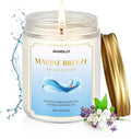 Marine Breeze Candle, 9 oz Scented Candles for Home Soy Candle Wax, Aromatherapy Candles for Women Men, Birthday Christmas Gifts, Perfect for Creating a Calming Ambiance