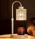 MEIXISUE Gold Candle Warmer Lamp with Dimmer and Timer,Home Decor Lamp for Scented Jar,Electric Wax Melt Warmer,Mother's Day/Birthday/Christmas Gifts for Mom/Wife,Adjustable Height,with 2 Bulbs