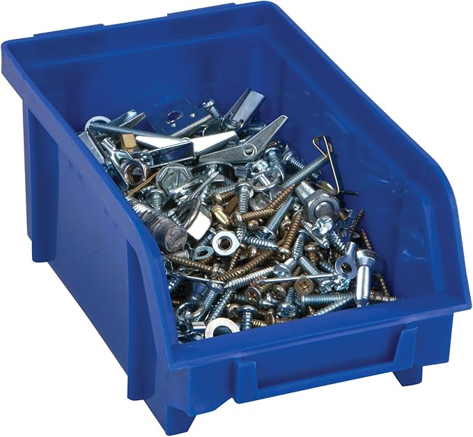 Performance Tool W530 Wall Mount Bin Rack System with 12 Bins for Organizing Parts and Tools