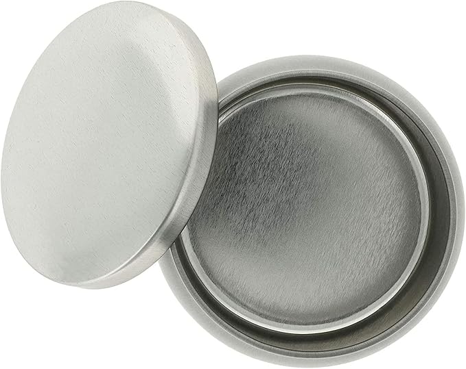 Bright Creations Candle Tins - 4 oz, 3 x 2 in, Silver, 24 Pack - Tin Cans with Lids & Tiny Containers for Wax Projects - DIY Candle Making Supplies