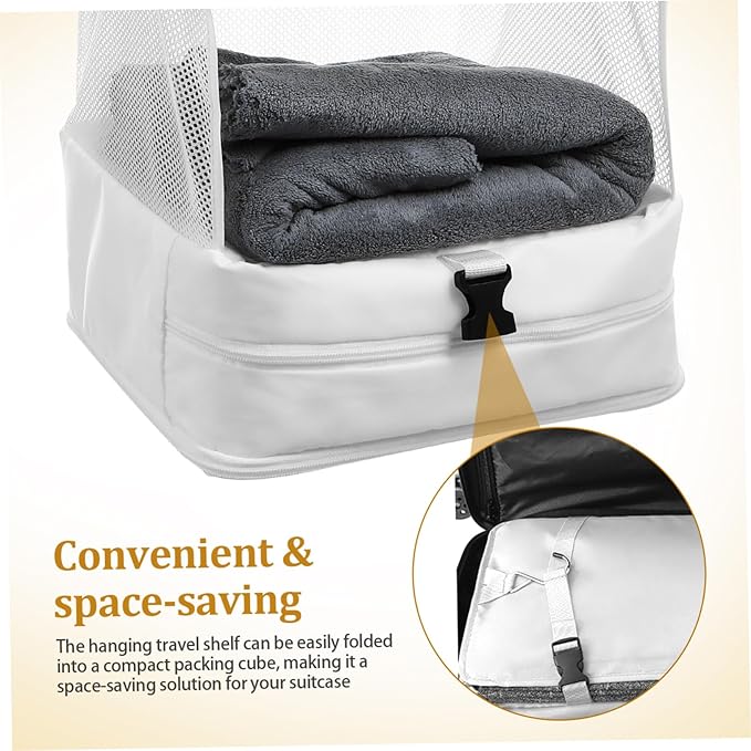 COLLBATH Hanging Packing Cube Durable Travel Organizer with Ample Storage Space Saving Design for Clothes Accessories for Suitcase Closet Storage