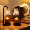 Glimra 2 Pack Candle Warmer Lamp with Timer,Dimmable Candle Warmwr for Jar Candles,Adjustable Cabdle Warmer Birthday Gifts,for Mom Women Friend Sister,Office Apartment Dorm Room Home Decor