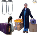 Moving Straps Carry Strap Lifting with Handle for 1 or 2 Mover | Adjustable and Strong | for Easy, Safe, Secure Carrying Boxes,Tent,Luggage,Beach Chairs,Book,Hand Shoulder Back,Grey,Up to 100 LBS