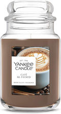 Yankee Candle Café Al Fresco Scented Candle, 22oz Large Jar with up to 150 Hour Burn Time, Giftable