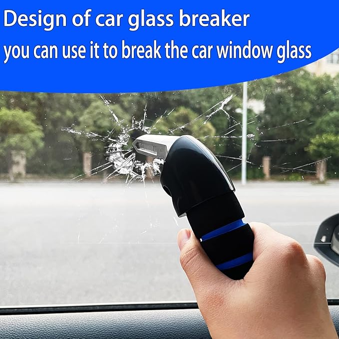 KOUNATSURI Car Handle Assist for Elderly Car Door Handle Multifunction Handle Car Door Latch Handle for Seniors and Handicapped(Blue)