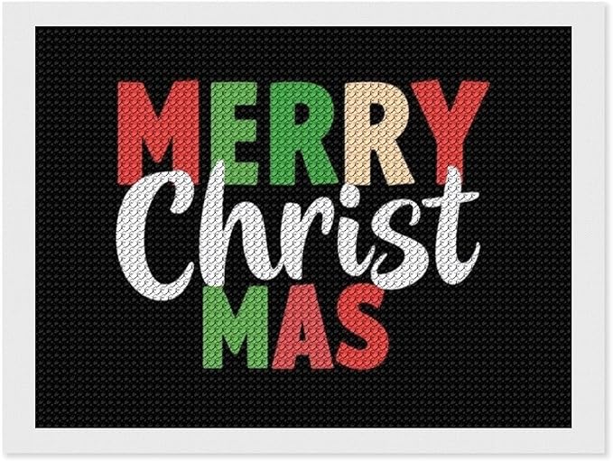 AIVKIEJK Diamond Painting Kits for Adults - Merry Christmas Painting DIY 5D Full Drill Diamond Dots Paintings with Diamonds Gem Art and Crafts Home Decor 12"x16"
