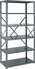 Quantum Storage Systems 75-1236-6 IRONMAN Solid Heavy Duty 6 Shelves 75" H x 36" W x 12" D